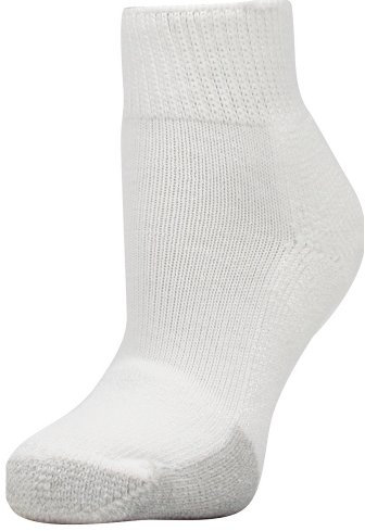 Thorlos Damen TMX Max Cushion Ankle Tennis Socks Tennissocken, Weiß (3 Paar), Medium (3er Pack)
