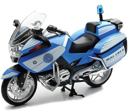 New-Ray S.R.L Moto 1:12 Newr Polizia BMW R1200Rt 43173, Multicolore, 846026