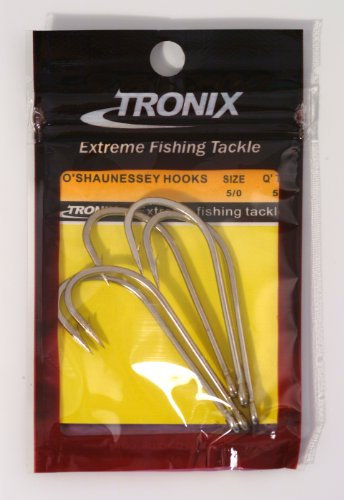 Tronix Pro O'Shaugnessy Hooks Size 6/0 - 5 per pack