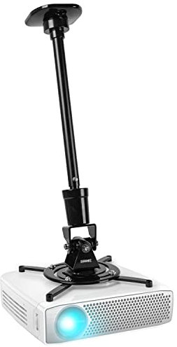 Duronic PB02XL Beamer Halterung | Projektor Deckenhalterung | Universal Wandhalterung | Halterung für Video-Projektor | drehbar und schwenkbar | Heimkino | Traglast bis zu 10 kg | 360° Rotation
