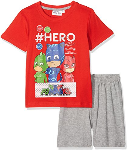 Pyjamasques Jungen 174116 Zweiteiliger Schlafanzug, Rot (Rot), 4 Jahre