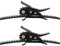 UP100 Schwarze Snowboard Bindungsteile 2 Schnallen und 2 Gurte zum Snowboard Strap-In Knöchel Bindungssystem