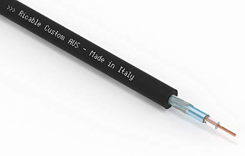 Ricable Custom AUS/20 Bobine 20m - Hi-FI Câble de Signal Audio blindé OFC à souder