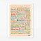 Poster Münsterländer Wörter (50x70 cm)