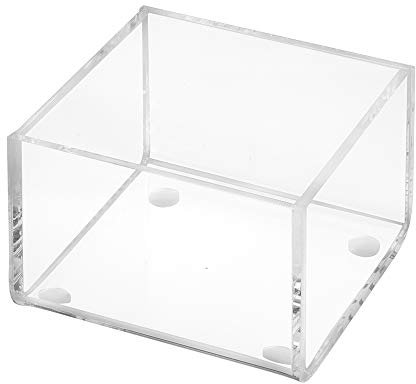 Aufbewahrungsbox aus Acrylglas 75x75mm, 50mm Hoch, transparent/durchsichtig/Kunststoff/Quadratisch/Sammelbox/ohne Deckel - Zeigis®