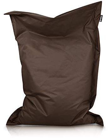 BuBiBag XXL Sitzsack, Outdoor Sitzsäcke für Kinder und Erwachsene, Bodenkissen Beanbag Fatboy wetterfest (Braun 190x145cm)
