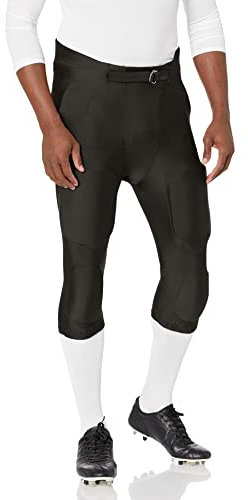 Alleson Erwachsene Hose Integrated Football Pants, schwarz, X-Large