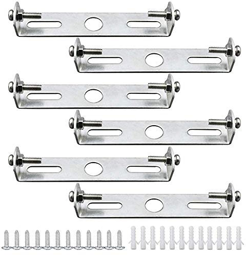 AAPLUS 6 Stü Deckenleuchten-Halterung LED Zubehör, 120mm mit Schrauben für Geerdet Hängung Deckenleuchten Kronleuchter Lampenschirm, deren obere Abdeckplatte einen Durchmesser von 125mm bis 145mm hat