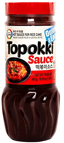 Surasang Tteokbokki Sauce for Mild Spicy Rice Cake Stir Fry, Korean Rice Cake Sauce, 16.93 Ounce