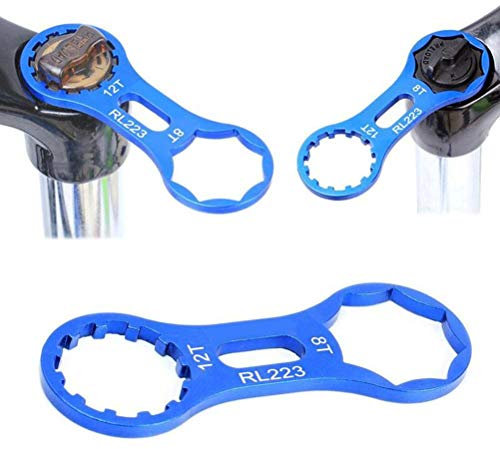 LINONI MTB Bike Front Fork Removal Wrench Spanner Shock Absorber Cap Mountain Bike Repair Tools Parts Cycling Accessories Compatible for XCR/XCT/XCM/RST Forks