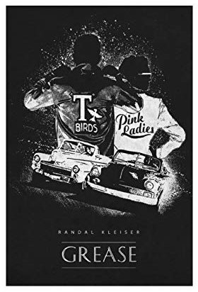 Grease kultiges Vintage-Filmposter, Leinwand, Schlafzimmer, Dekoration, Sport, Landschaft, Büro, Raumdekoration, Geschenke, 30 x 45 cm, ohne Rahmen