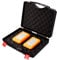 Airsoft Gun Case Hard Hunting Sports Handgun Storage Secure Travel Box Safe for BB Air Rifles, Pistols, Weapon Case Dual Lock System with Soft Foam