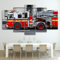 104Tdfc 5 Bilder Leinwanddrucke wandbild 5 teilig Leinwandbild FDNY-Motorlöschfahrzeug 200X100cm 5 TLG Kunstdrucke Skulpturen Küche Haushalt Möbel Wohnaccessoires