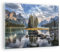Moderne Impression sur Verre Lac Paysage Nature Image Tableau en Verre Decoration Murale 70x50cm Deco Cadre Salon Chambre Cuisine Horizontal Petit Tableaux Decoratifs Muraux Art Wall GAA70x50-4133