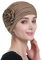 Alnorm Chemo-Hüte für Frauen Krebs-Kopfbedeckung Turban-Kopftuch Khaki