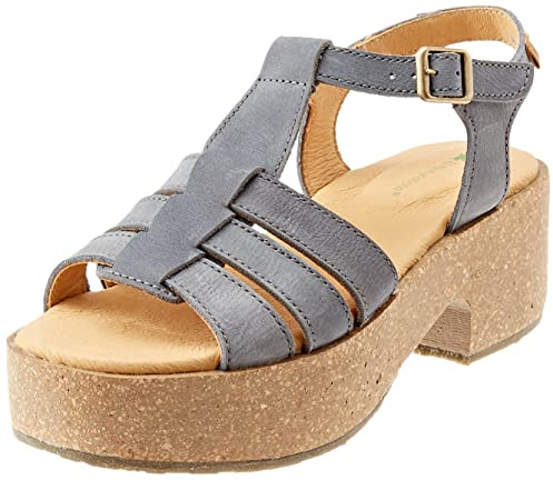 El Naturalista ARBEQUINA, Sandale mit Absatz Damen, Jeans, 41 EU, Jeans, 41 EU