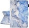 Ausmix iPad 9th/8th/7th Gen Case, 10.2 Inch Smart Cover with Auto Wake/Sleep, PU Leather, Blue White Marble