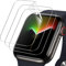 JETech Protector de Pantalla para Apple Watch Series 9/8/7 45 mm, Película de TPU Flexible, Anti-Arañazos HD Transparente, 3 Unidades