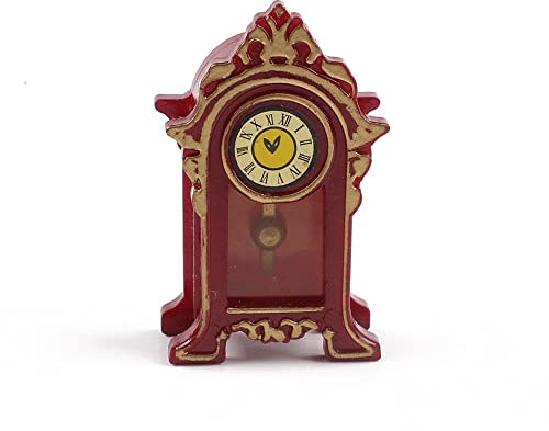 Puppenhaus Puppenstube Uhr Pendeluhr 1:12 Miniaturen Zubehör 1zu12 Miniatur Uhr