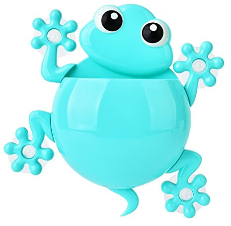 Stakee Kinder Zahnbürstenhalter Cartoon Frosch Zahnbürstenhalter Wandmontierte Zahnbürstenhalter Süßes Zahnbürsten Organizer