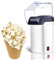 Nostalgia Hot Air Popcorn Popper Maker, 1200W Electric Pop Corner Machine, 16 Cups, 3 Minutes Done, Fully Automatic Healthy No Oil and No Sugar Corn Popcorn Machine (White)