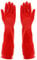 1 Pair Heavy Duty Rubber Gloves with Extra Long Cuffs, Durable Kitchen Gloves with Non-slip Grip, Car Washing Gloves Suitable for Dish washing, Household Cleaning, Gardening, Size L