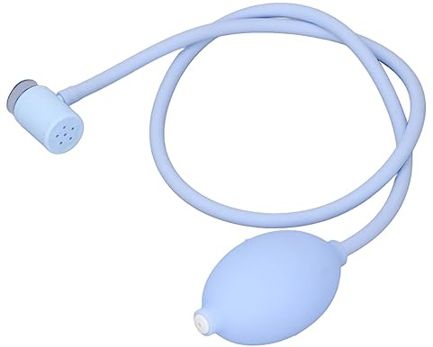 Sitz Bath Flusher Tube, Soft Silicone Flush Hose for Sitz Bath Seat, Wash Anus Squeeze with Large Nozzle, Simple for Baby, Pregnant, Woman, Bedridden Patients, Blue