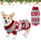 Kiiwah Hundepullover Katzenpullover Weihnachten, Hundepullover Kleine Hunde, Weihnachtspullover Hund, Hundepulli Pullover für Katze Hund Winter Warm (L)