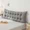 XZLZMYP Rückenkissen Lesekissen Für Bett Sofa Langes Rechteck Rücken Kissen Stützkissen Couchkissen Groß Rückenstützkissen Mit Abnehmbarem Bezug Wandkissen,L,180x10x50cm