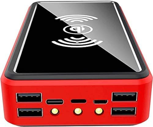 100000Mah Power Bank Portable Solar Wireless Charger - External Battery With LED Status Indicator, High-Capacity Powerbank, PD USB C Portable Power Banks Fast Charging,Picturesque234