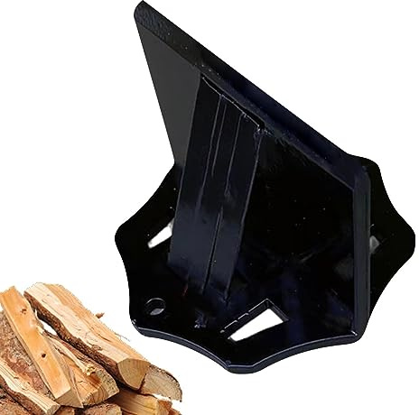 BommFu Tragbarer Holzspaltkeil | Manueller Holzspalter | Holzschneider Keil - Brennholz Anzündspalter | Brennholzspalter Robuster - Holzspalterwerkzeug Aus Kohlenstoffstahl Für Anzündholz