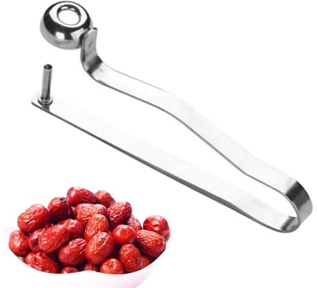 Jujube-Entkerner, Edelstahl-Kirschentkerner, Fruchtentferner, tragbar, olivrote Datteln, Entkernungsgerät für rote Datteln, Trauben, Kirsche