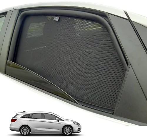 XTRM-CAR Sonnenschutz Blenden für Opel Astra K Kombi Bj. 2015-2021 ideal angepasst, UV-Schutz, Hitzereduktion (Nur hintere Türen)