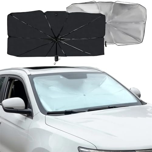 Sonnenschutz Auto Frontscheibe für Toyota Wigo, Sonnenschutz Auto Frontscheibenabdeckung Sonnenblende Vorne Faltbar Autozubehör