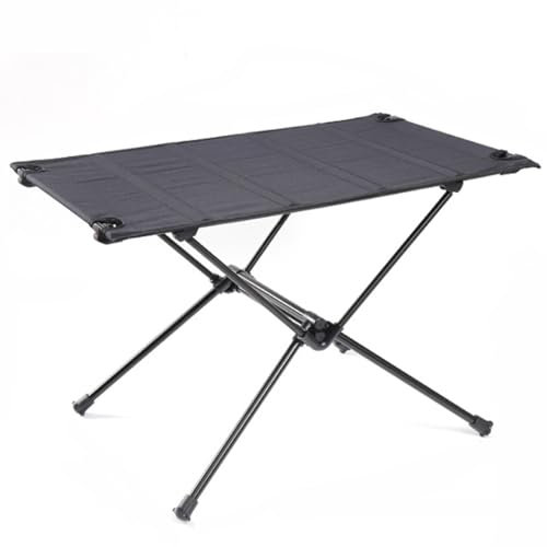 Table Pliante de Camping Portable, équipement de Camping avec Sac de Transport, support de Table de Camping Compact, Petite Table Pliable de 40 LB pour Pique-Nique de Camping en Plein air(Black)