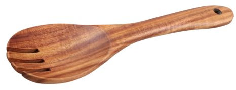 HOMOCONO Spatel Salatgabel Für Die Küche Salat Serviergabel Salatzange Salatbesteck Mit Langem Griff Küchenkochgeschirr Salat Krallen Nudelkochgabel Mit Langem Griff Salat Spork Holz