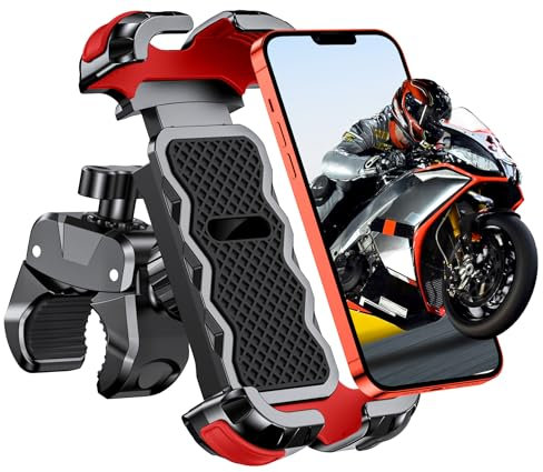 Babacom Porta Cellulare Moto, [Ultra Stabile & 1S Blocco Rapido] Porta Cellulare Bici per Universale Manubrio, 360° Rotabile Supporto Telefono Moto Compatibile con iPhone/Galaxy 4.7-6.8 Smartphone