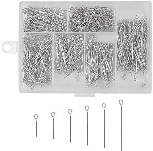 Schmuckherstellung, Schmuckherstellung ZubehöR Etwa 1000 StüCk, Kettelstifte Verschiedene GrößEn, FüR Schmuck Diy, 42/31/28/24/21/21/17 Mm