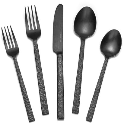 KINGSTONE Silverware Set Stainless Steel Flatware Set, Cutlery Set, Mirror Polished, Dishwasher Safe (40-Piece)