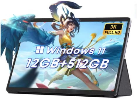 FKONGD 2024 Hi10 Max 2 IN 1 Tablet Laptop Intel Core N100 12.96 3K IPS Screen 12GB RAM 512GB SSD Tablets Windows 11 2.4G/5G Wifi