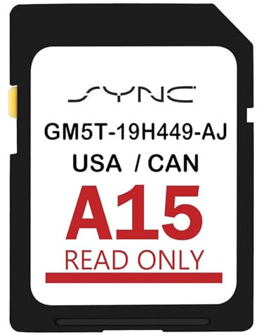 2025 A15 Navigation SD Card for Ford & Lincoln, Latest Navigation System Map Update for F-150, Explorer, Escape, Fusion, Edge, MKZ, Includes New Updated Roads USA and Canada GM5T-19H449-AJ