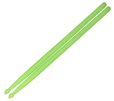 Yiokii 1 paire de baguettes de batterie lumineuses en nylon bleu vert fluo 5 A