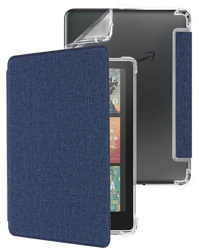 WALNEW Case for 7 Kindle Paperwhite 12th Generation 2024 and Kindle Colorsoft Signature Edition, Clear Soft TPU Back Protective Cover for 2024 Kindle Paperwhite