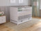 Love For Sleep Babybett Beistellbett 120x60 cm mit Schublade & Matratze - Kinderbett Baby Bett Holz Weiß, Babybett Komplett Set - Kinderbett Babybett Mitwachsend Gitterbett