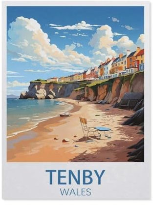 Jigsaw Puzzles 1000 Stück，Tenby Wales，Für Papierkinder Spiele Lernspielzeug（38x26cm）-AC5