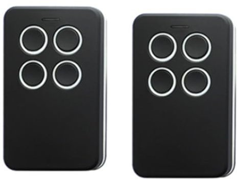 Ohulelks 2 Télécommandes Universelles Multifréquences pour Portail de Garage 280-868 MHz pour les Codes Fixes et les Parties Du Code Tournant