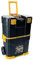 INTEC - Servante à Outils Mobile - 2 Compartiments Modulables Boite à Outils 2 Roues Charge 70 kg Trolley