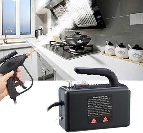 WOTZOV Pressure Steam Cleaner, 1600W Electric High Pressure Steam Cleaning Portable Handheld Steamer Cleaner Mobile Steam Generator for Cleaning Home, Bathroom, Car Seat, range hood