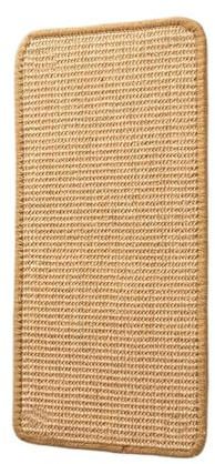 Vonsera Sisal-Kratzmatte, Selbsthaftender Kratzschutz für Wände, Türen Und Sofas, 50x25 cm Katzenteppich mit Gummiunterseite, Beige Kratzbrett für Katzenmöbel Und Krallenpflege