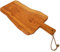 Abio Olivenholzbrett Schneidebrett mit Griff 35x12-15cm Küchenbrett Holzbrett Küche Holzplatte Küchenbrett Holzschneidebrett Servierplatte Frühstücksbrett 529001